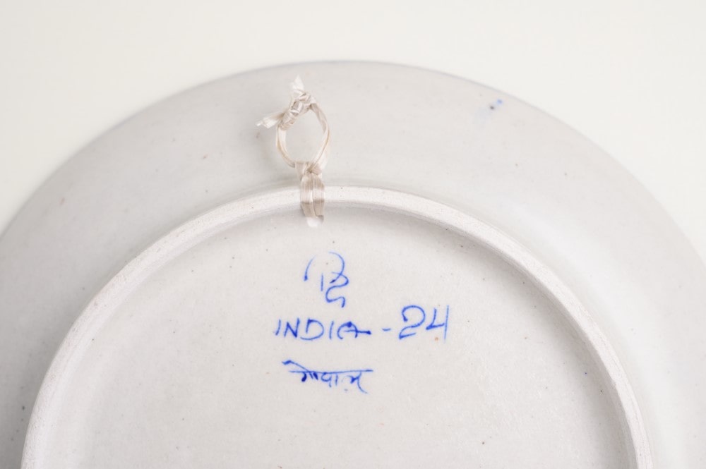Maharaja of Jodhpur I - Miniature Portrait in Blue Pottery