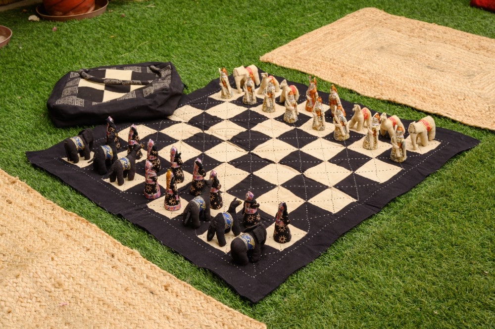 Chess Set - Hand Embroidered