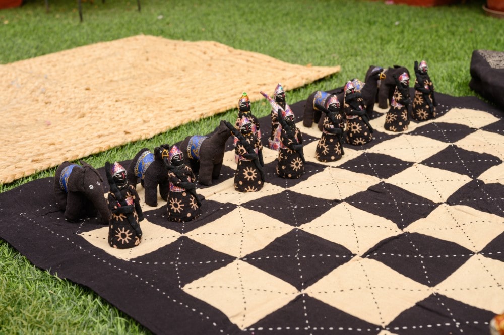 Chess Set - Hand Embroidered