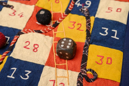 Snakes & Ladders - Hand Embroidered