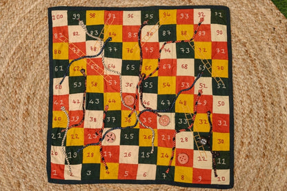 Snakes & Ladders - Hand Embroidered