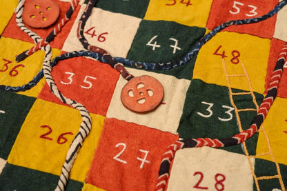 Snakes & Ladders - Hand Embroidered