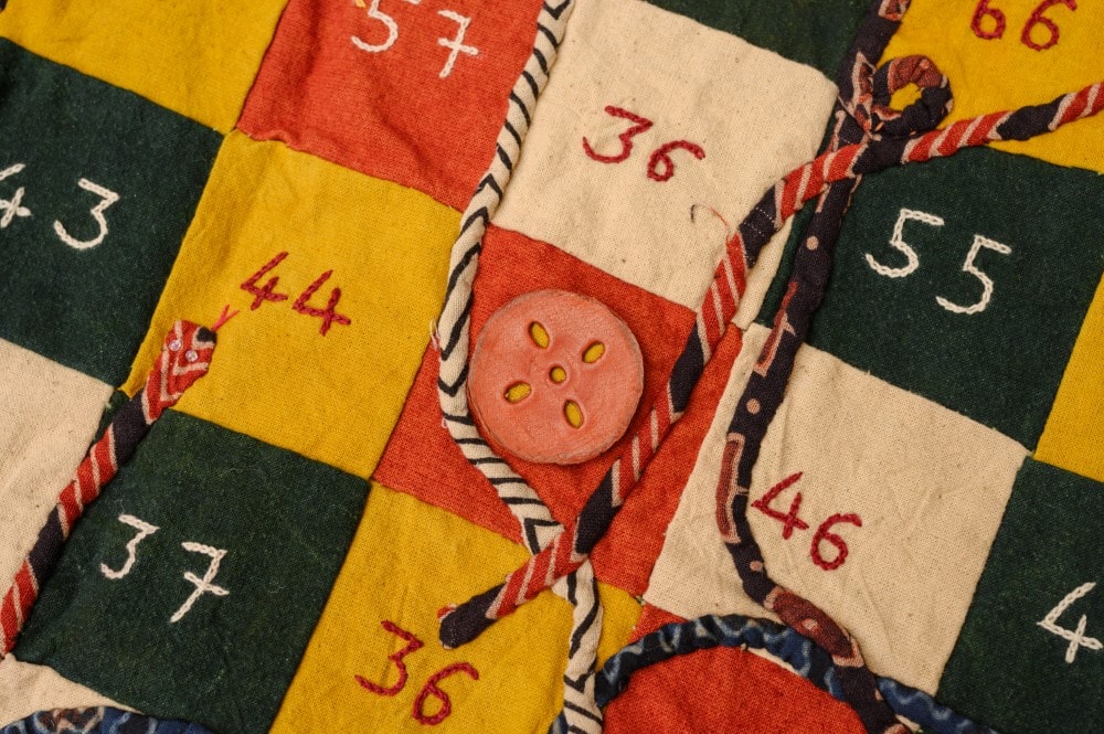 Snakes & Ladders - Hand Embroidered