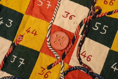 Snakes & Ladders - Hand Embroidered