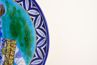 Maharaja of Jodhpur I - Miniature Portrait in Blue Pottery